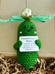 Handmade Crochet Support Pickle - Christmas Tree Ornament in Gift Box | Embrace The Pickle! | 