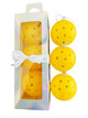 Box of 3 Hanging Pickleball Balls | Christmas Tree Ornaments  w/ Gift Box | Adds "Pickleball Vibes" To Your Holiday Decor