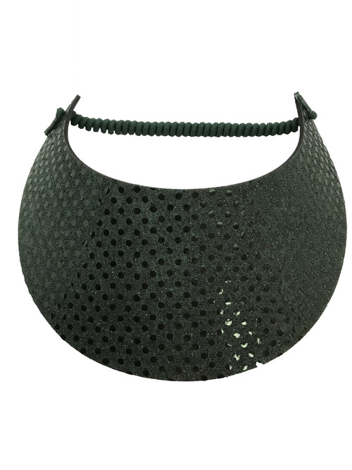 Fashion Fabric Foam Sun Visor "Green Glitz" Pickleball Marketplace, LLC
