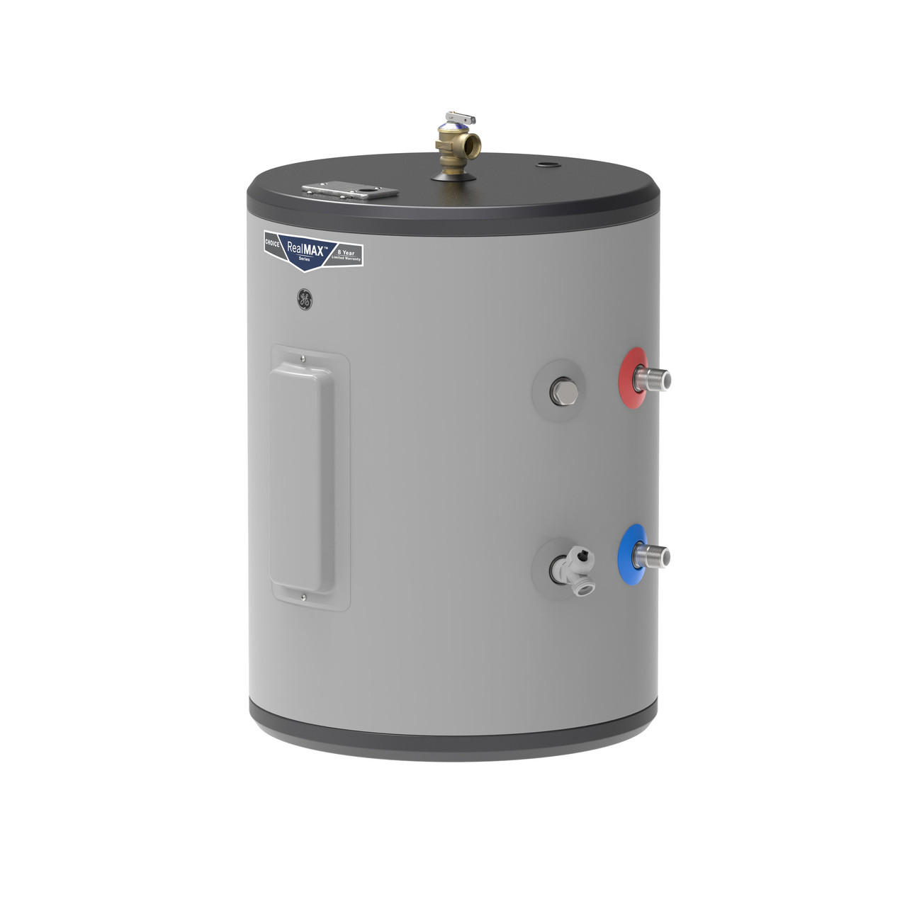 GE® 18 Gallon Side Port Lowboy Electric Water Heater|^|GE20L08BAR