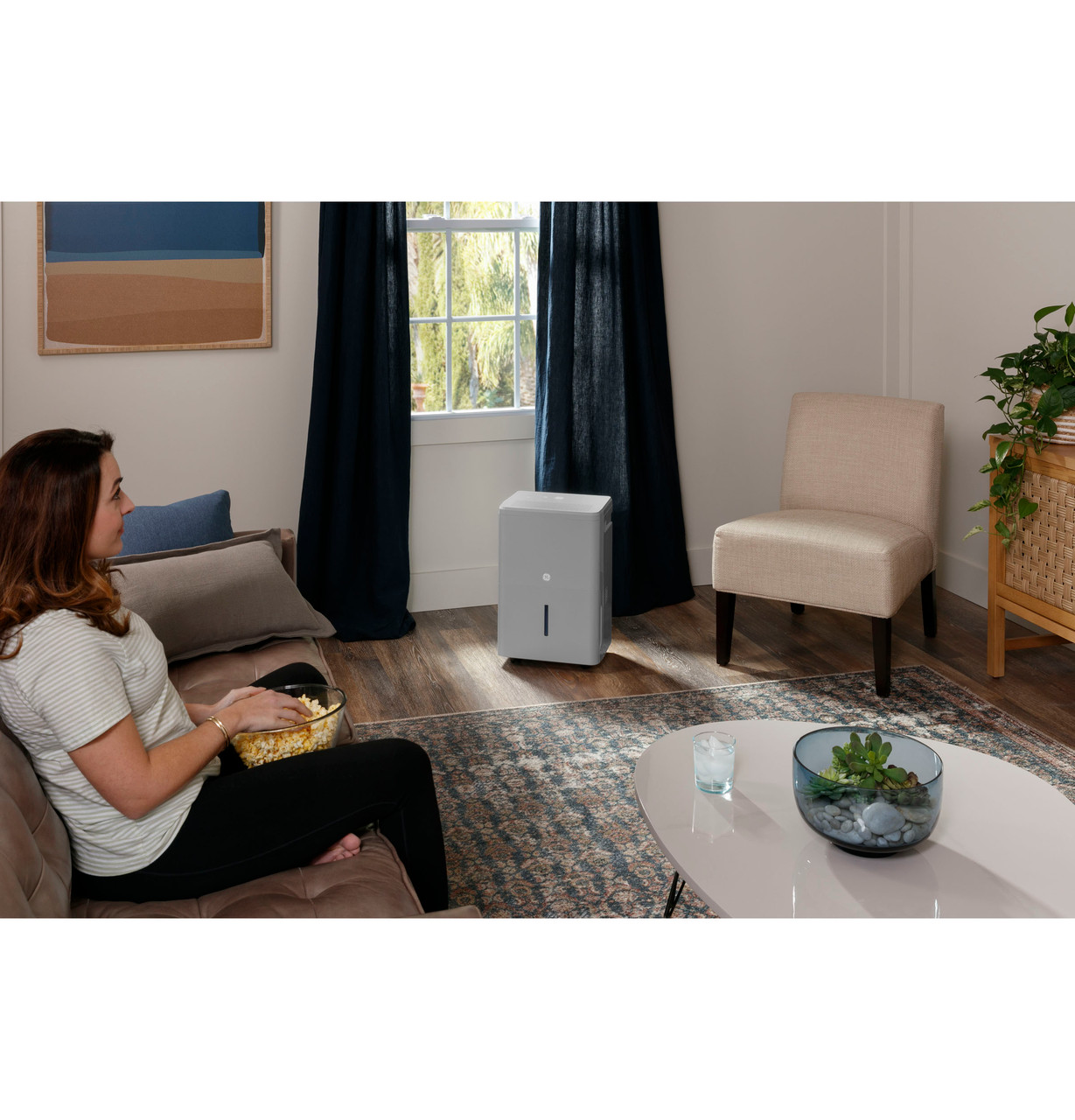 GE® ENERGY STAR® 50 Pint Smart Portable Dehumidifier with Smart