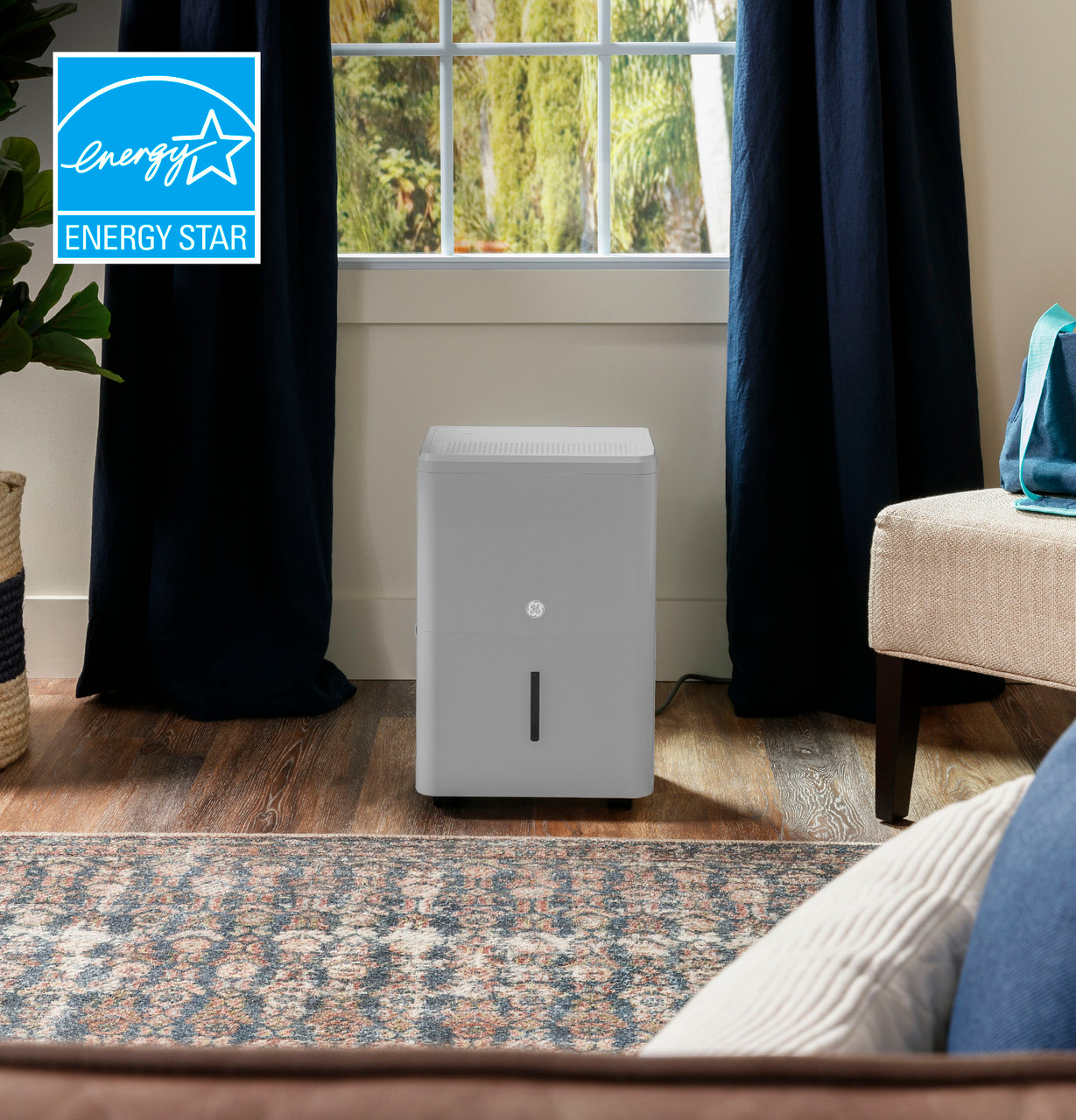 GE® ENERGY STAR® 50 Pint Smart Portable Dehumidifier with Smart