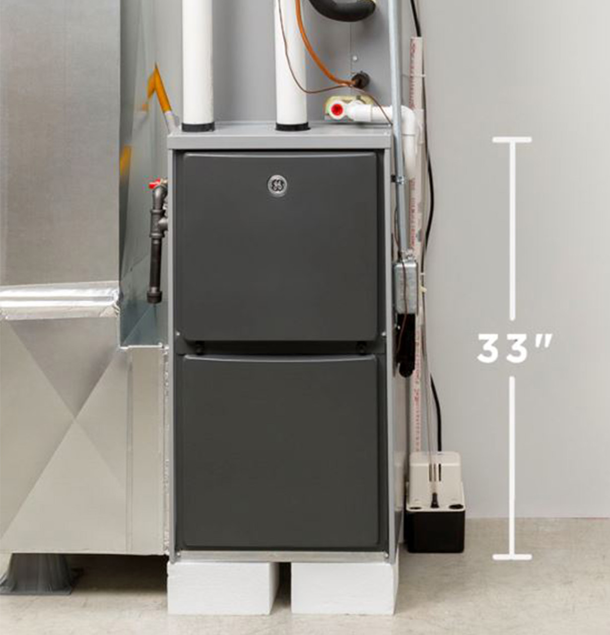 4-Ton 90K BTU 96% AFUE Single-Stage Downflow Gas Furnace