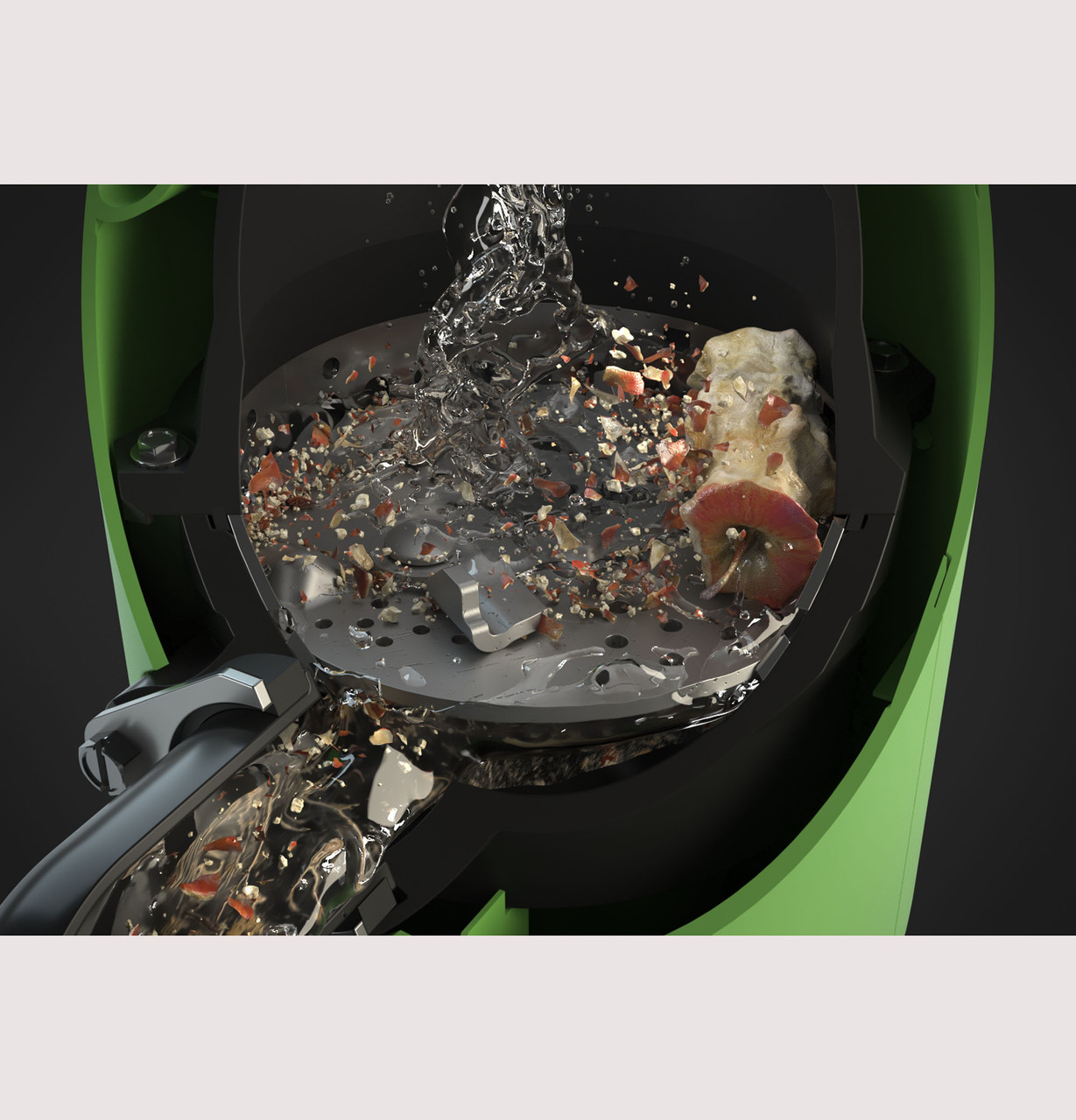 GE DISPOSALL® 1/2 HP Disposall Green Continuous Feed Garbage