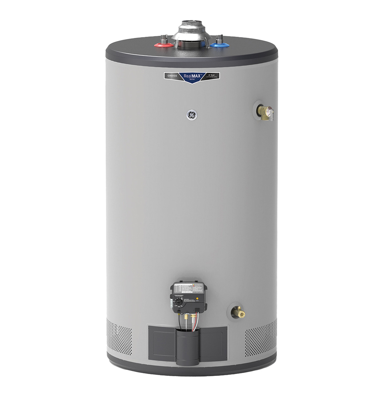 GE RealMAX Choice 50-Gallon Short Natural Gas Atmospheric Water
