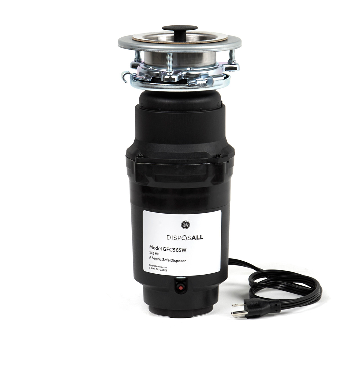 GE DISPOSALL® 1/2 HP Continuous Feed Garbage Disposer Corded