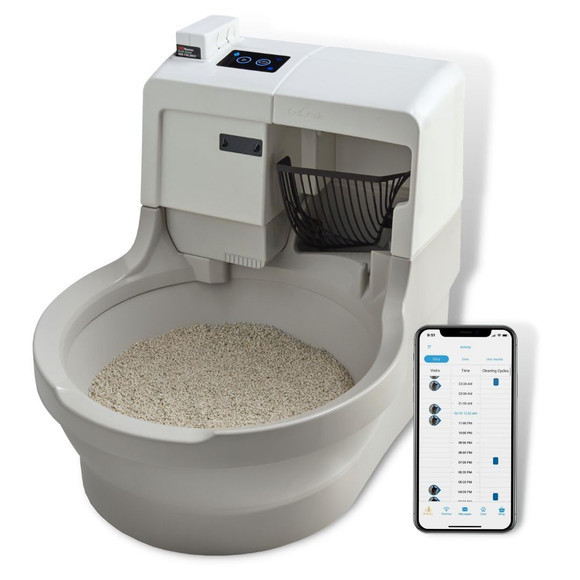 CatGenie A.I. self-washing cat litter box with app