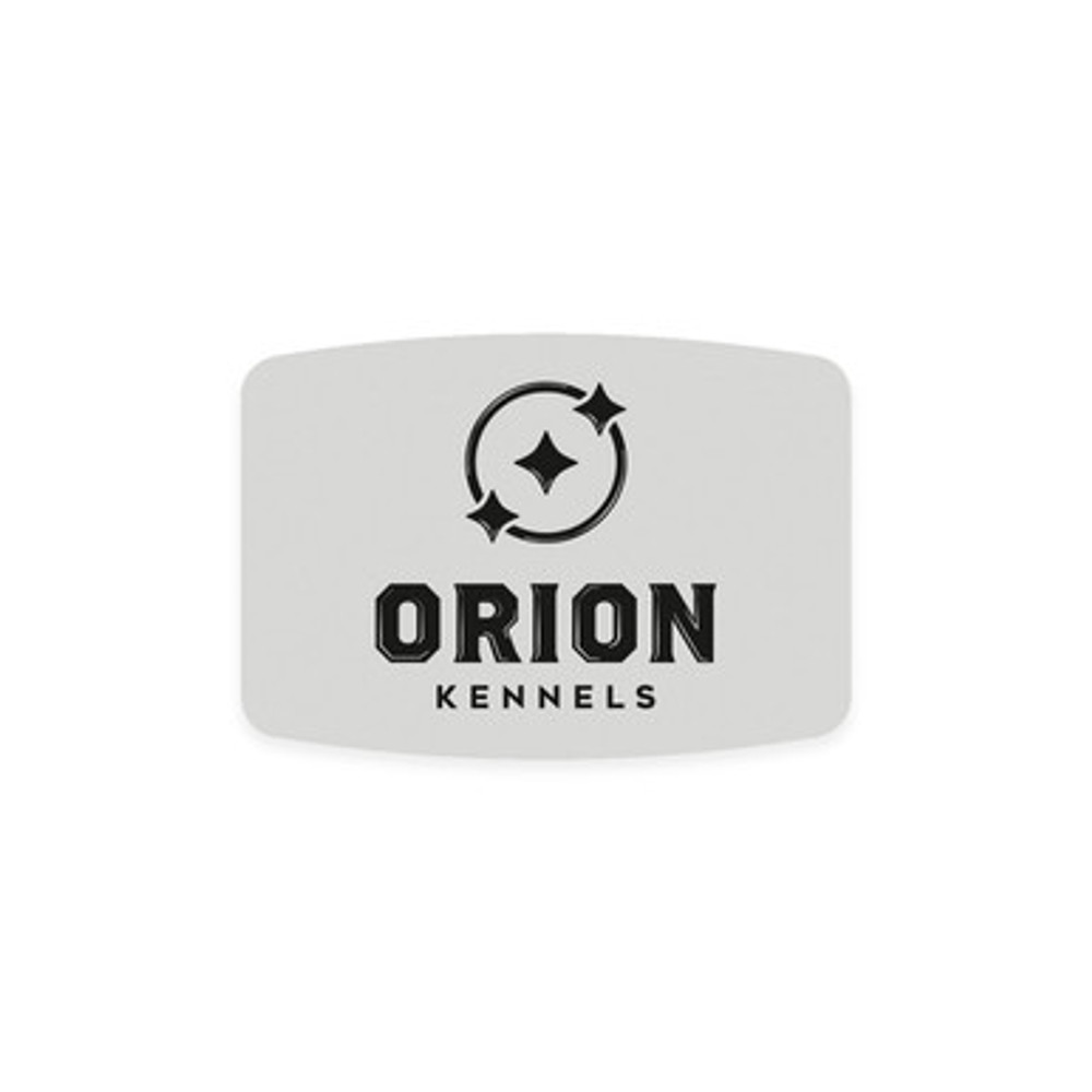 orion kennels metal badge orion kennels metal badge