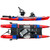 Blue Sky Boatworks Angler - Top and Side Views, pictured in Dusk (royal blue & red)