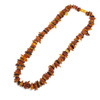 Multicolor Amber Chip Necklace 20"