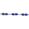 Sterling Silver Lapis Link Bracelet