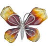 Amber .925 Silver Handmade Butterfly Pendant