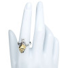 Sterling Silver / 14K Gold-Plated Snail Adjustable Ring
