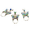 Modern Southwestern Style Mosaic Butterfly Pendant