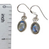 Labradorite Sterling Silver Earrings on Hooks