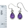 Amethyst Sterling Silver Dangle Earrings (7394)