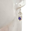 Faceted Composite Sapphire Dangle Earrings