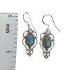 Labradorite Sterling Silver Earrings on Hooks