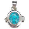 Howlite Sterling Silver Locket Pendant