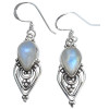 Moonstone Sterling Silver Earrings on Hooks