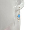 Blue Chalcedony Sterling Silver Earrings On Hooks