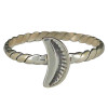 Crescent Moon Sterling Silver Ring