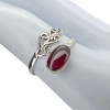 Garnet 925 Sterling Silver Adjustable Ring