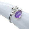 Amethyst 925 Sterling Silver Adjustable Ring