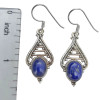 Lapis Sterling Silver Earrings On Hooks