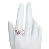 Faceted Amethyst Sterling Silver Ring
