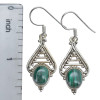 Malachite Sterling Silver Dangle Earrings