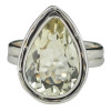 Faceted Citrine Sterling Silver Ring