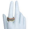 Silver, Brass, and Copper Spinner Anxiety Ring