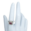 Garnet Sterling Silver Ring