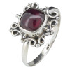 Garnet Sterling Silver Ring