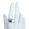 Ruby Sterling Silver Ring