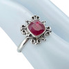 Ruby Sterling Silver Ring