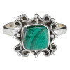Malachite Sterling Silver Ring