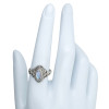 Faceted Moonstone Sterling Silver Ring
