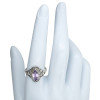 Faceted Amethyst Sterling Silver Ring