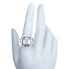 Faceted Amethyst Sterling Silver Ring