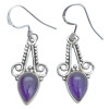 Amethyst Sterling Silver Hook Earrings