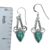Malachite Sterling Silver Hook Earrings