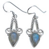 Labradorite Sterling Silver Hook Earrings
