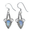 Moonstone Sterling Silver Hook Earrings