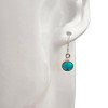 Howlite Sterling Silver Hook Earrings