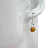 Tiger Eye Sterling Silver Hook Earrings