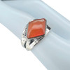 Red Onyx Sterling Silver Ring