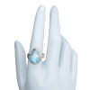 Larimar Sterling Silver Ring