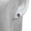 Black Onyx Sterling Silver Stud Earrings